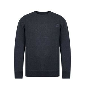 Firetrap Mens Logo Regular Sweater Top / Charcoal Marl